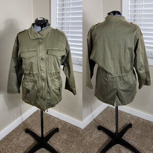 Joie Jenita Utility Jacket - NWT Size L NWT Olive Green
